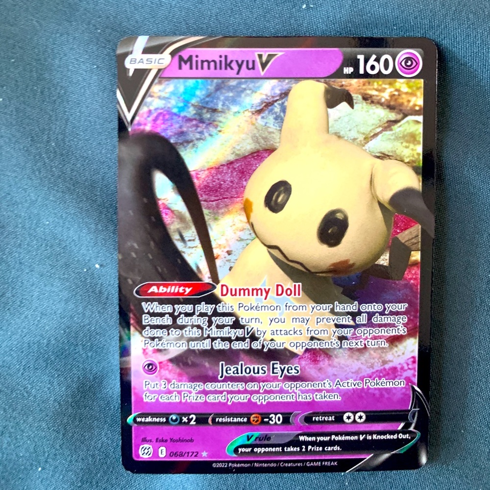 Mimikyu Pokémon Battle Styles Mimikyu V Full Art 062/163